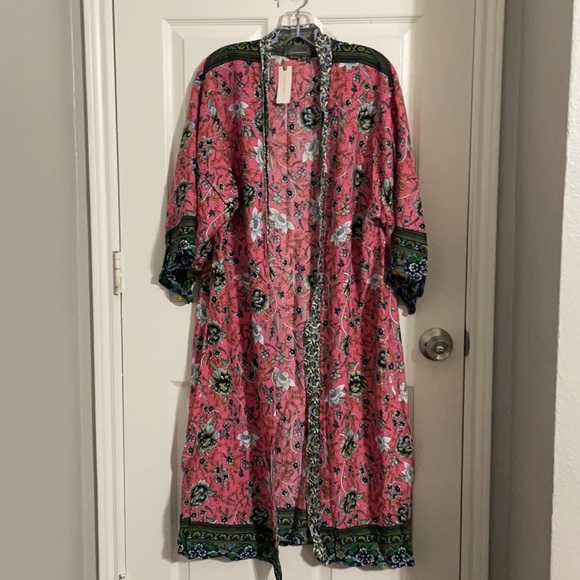NWT Anthropologie Floral Vine Kimono - Picture 5 of 6